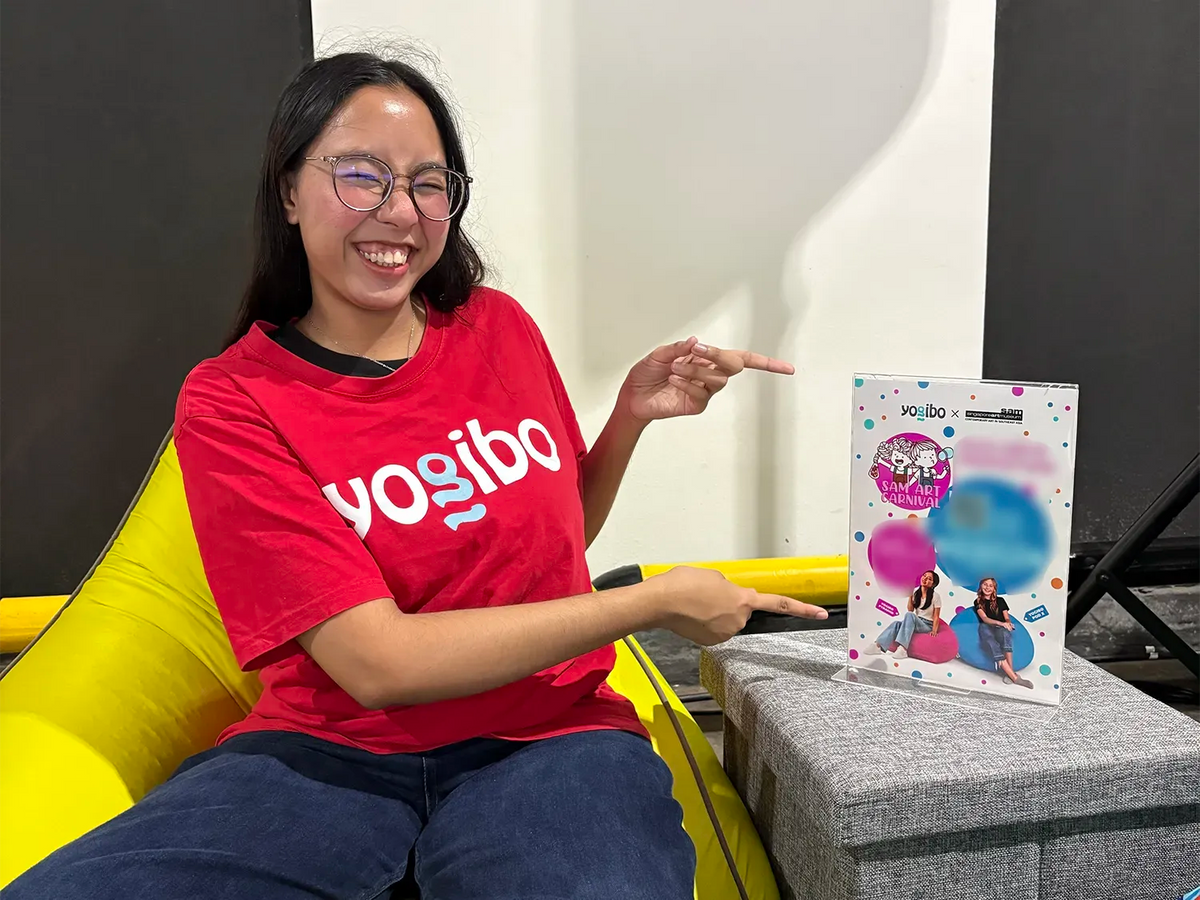 A comfortable moment with Yogibo